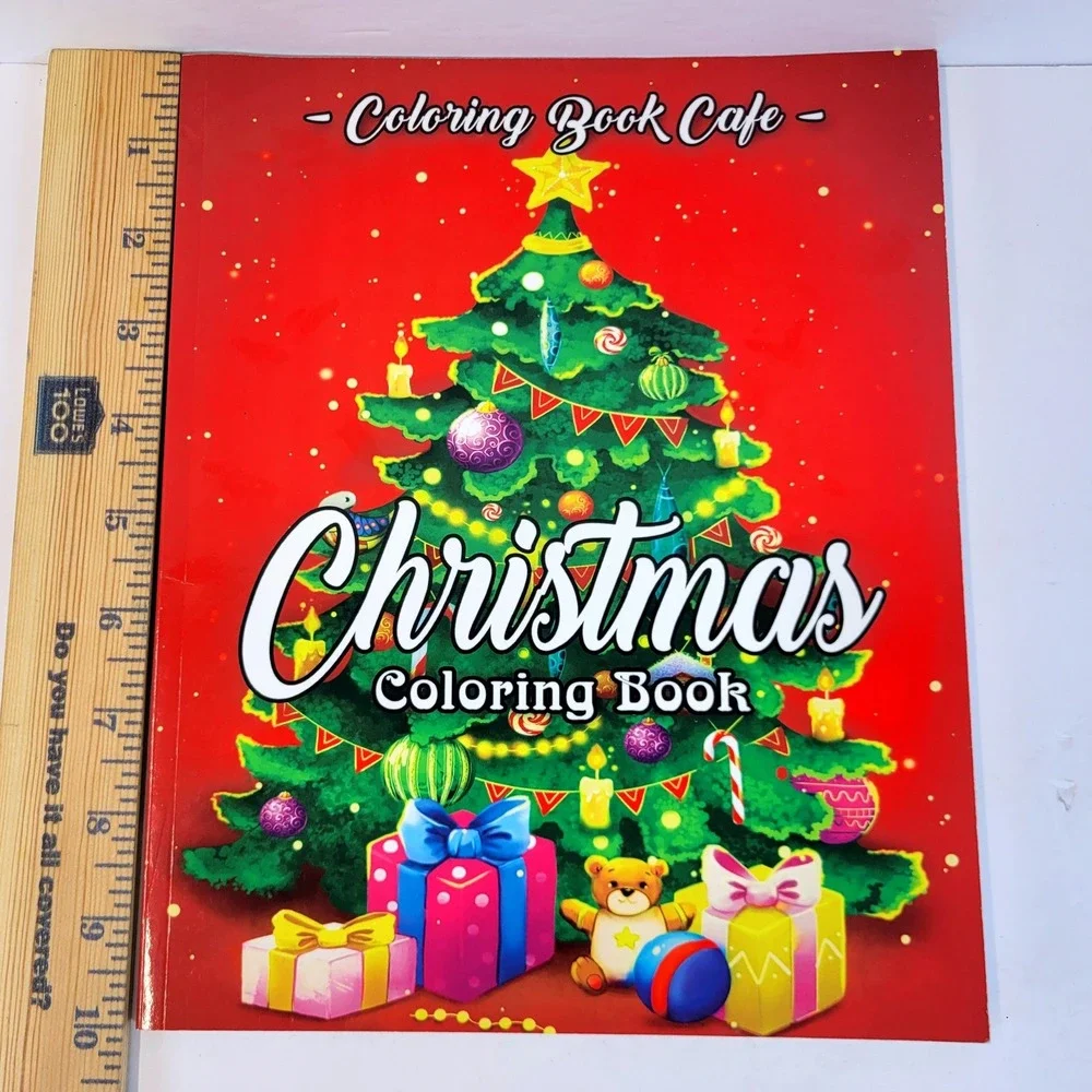 Coloring Book Cafe Christmas Holiday Festive Adult 2018 Fruitful Mind